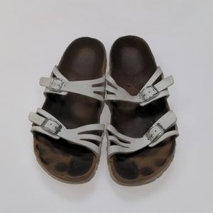 Birkenstock White Sandals Size 37
